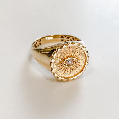 Bright Eye Gold Ring from Lily Baker