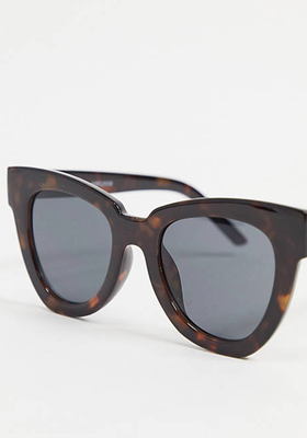  Recycled Frame Chunky Flare Cat Eye Sunglasses from Asos Design