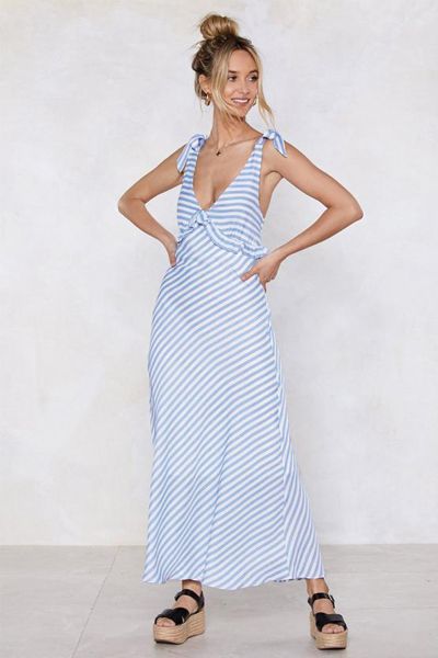 Cross The Line Striped Dress