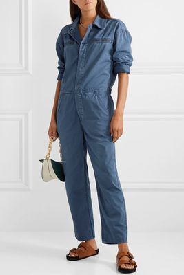 The Penny Cotton-Twill Jumpsuit from Current/Elliott