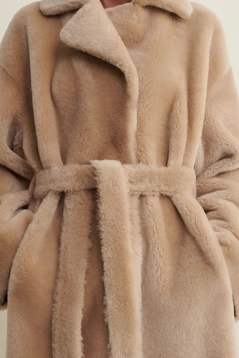The Rien Reversible Shearling Coat from Arma