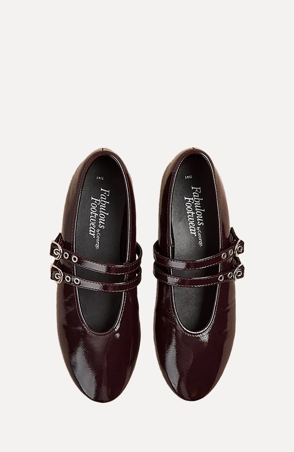 Double Buckle Mary Jane Ballet Shoes