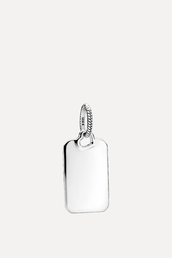 Engravable Rectangle Tag Pendant from Pandora