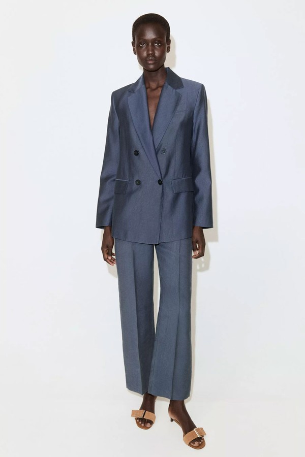 Straight-Fit Lyocell Suit Jacket from Mango