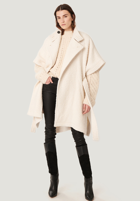 Handee Belted Batwing Cape Coat from Iro