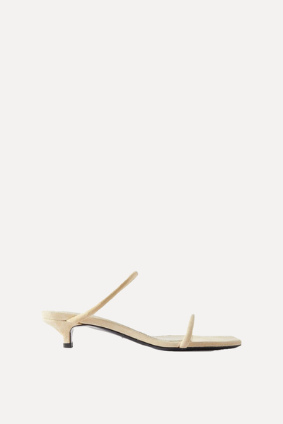 The Minimalist Suede Sandals from Toteme