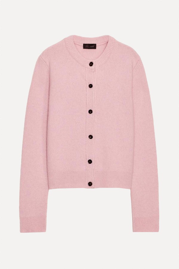 Cashmere & Wool Basic Cardigan