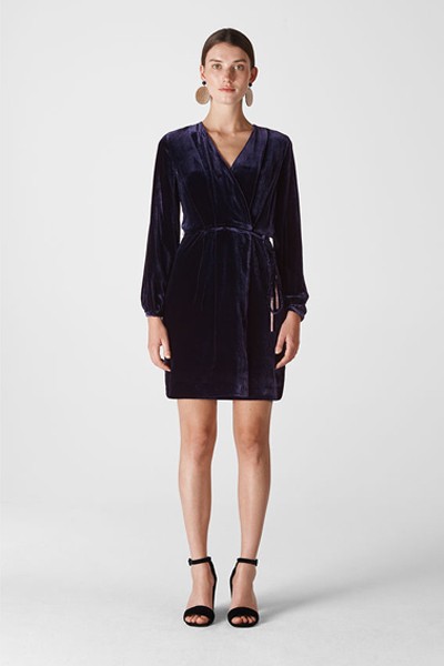 Lavone Silk Mix Velvet Dress