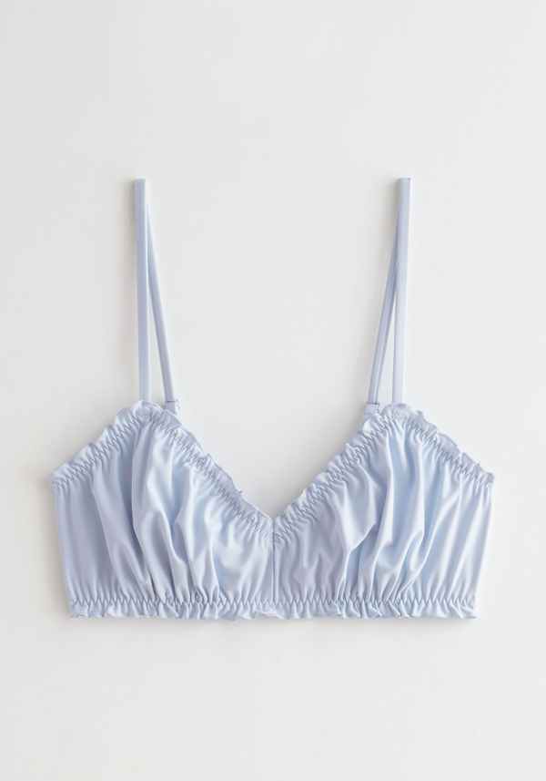 Ruffle-Trim Bikini Top