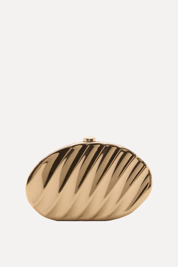 Metallic Clutch Bag from Mango