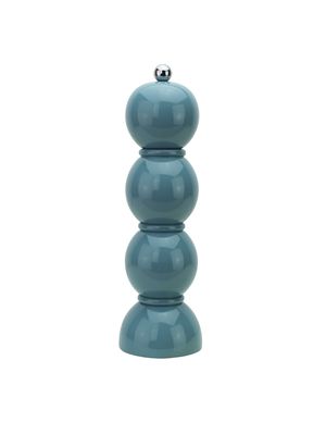 Chambray Blue Lacquer Bobbin Salt And Pepper Mill Grinder