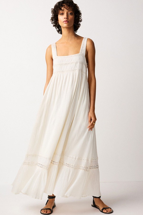 Lace Insert Maxi Dress from The White Company