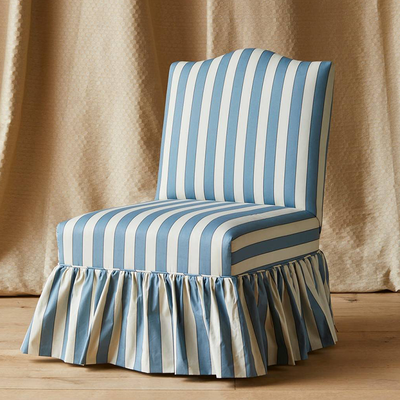 The Maud Plain Stripe Poplin Chair  from Flora Soames