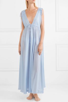 Octavia Cotton Voile Maxi Dress from Three Graces London