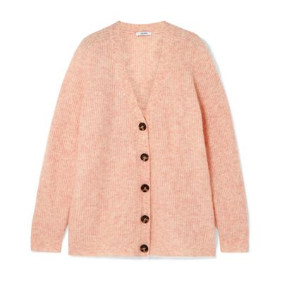 Callahan Oversized Ribbed-Knit Cardigan from Ganni
