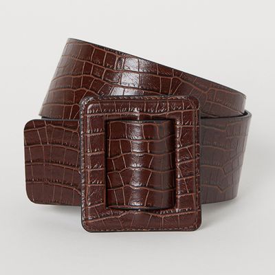 Crocodile-Patterned Waist Belt from H&M