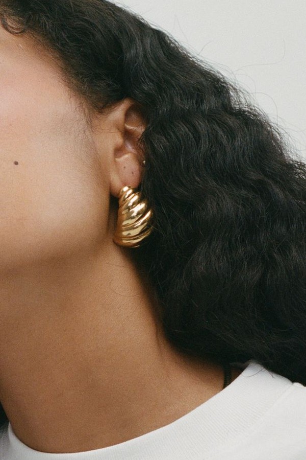 Gold Shell Earrings from Heaven Mayhem