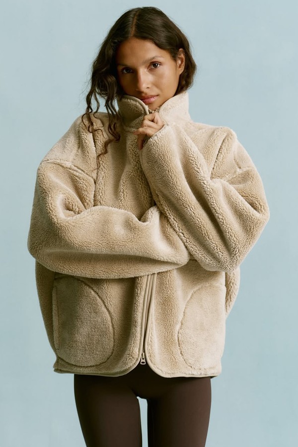 Oversized Pocket Zip Through Fleece from Adanola