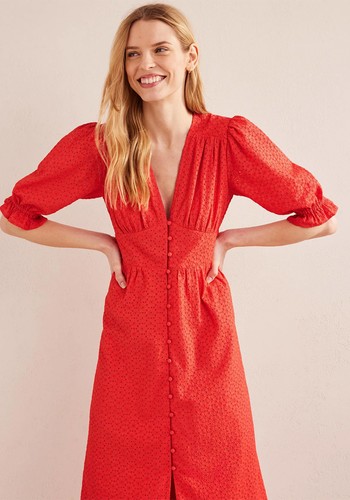 Broderie Midi Tea Dress