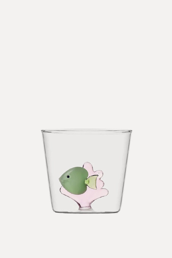 Green Fish With Coral Tumbler from Ichendorf Milano