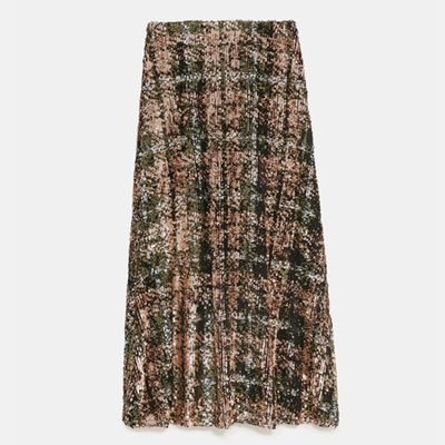 Limited Edition Sequinned Skirt from Zara