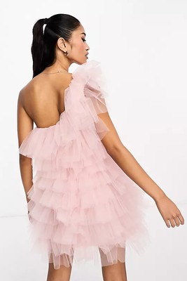 Occasion Mesh Ruffle Mini Dress from Miss Selfridge