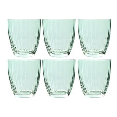 Six Pack Crystal Glass Tumblers from Bohemia Selection