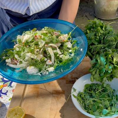 Spring Salad With Feta, Peas & Asparagus