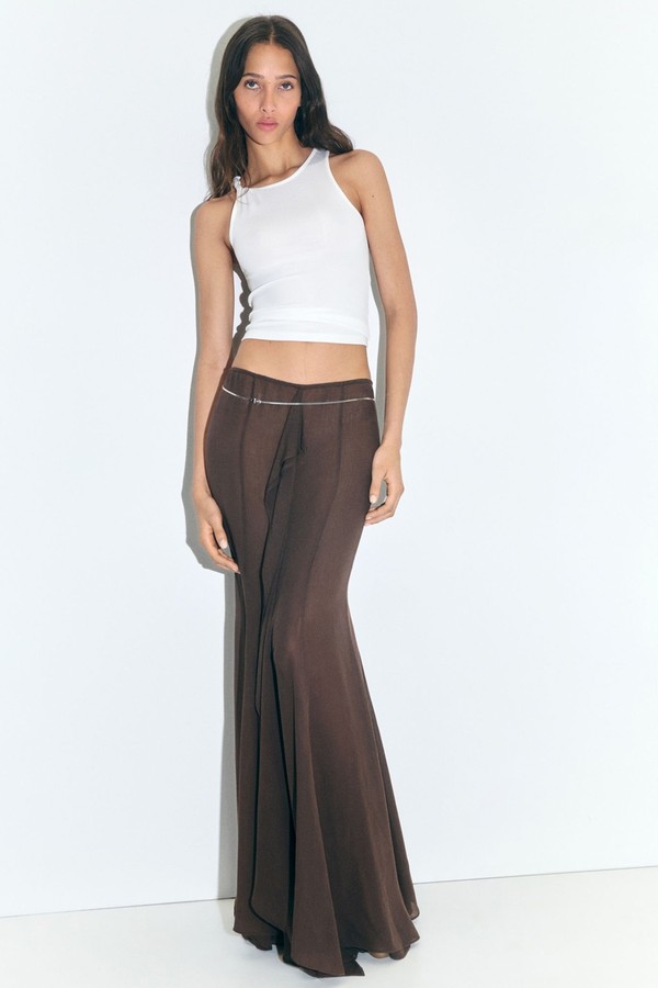 Maxi-Skirt With Ruffle Detail