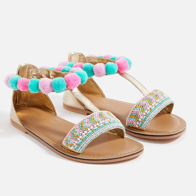 Pom Embellished Sandals from Angels By Accessorize