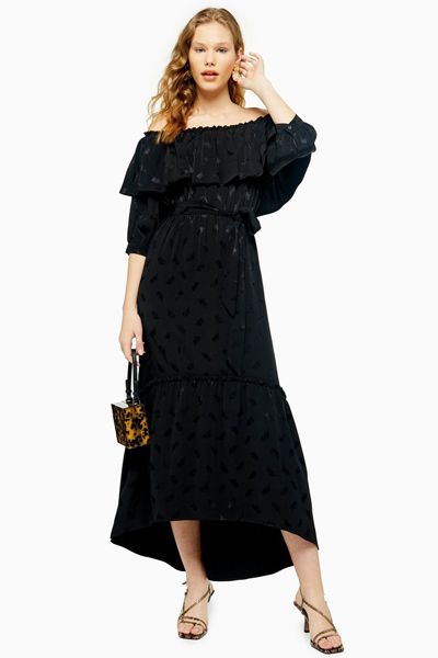 Jacquard Bardot Dress