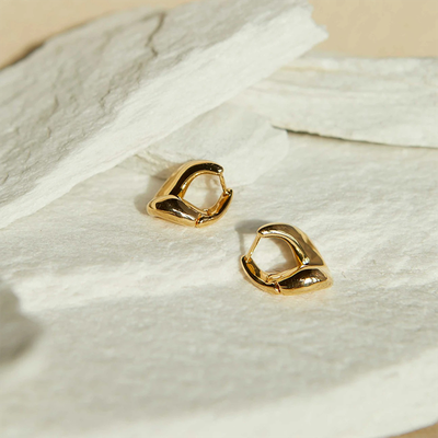 Molten Hoops In Gold