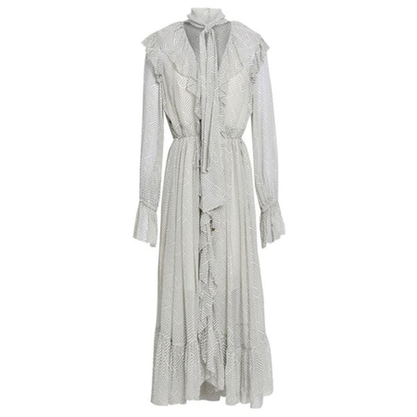 Ruffled Printed Georgette Midi Dress from Zimmermann