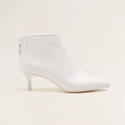 Zipped Leather Ankle Boots from Mango