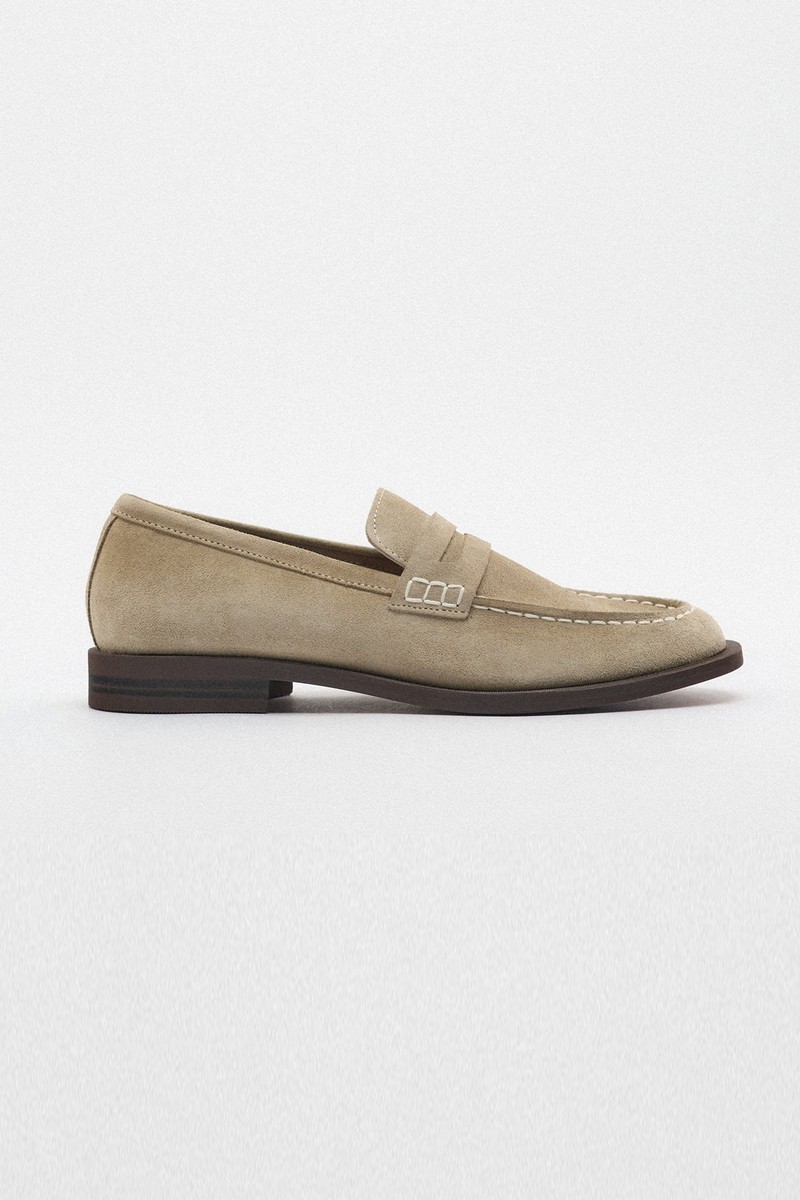 Split Suede Loafers from Zara