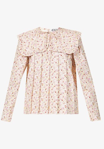 Margaret Floral-Print Cotton Top from Andion