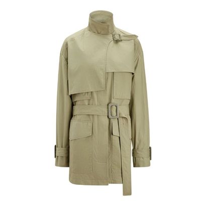 Warrick Short Feather Trench Coat from Joseph