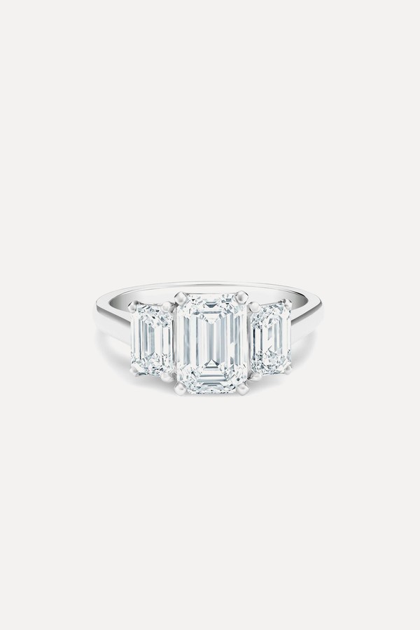 DB Classic Trio Emerald-Cut Diamond Ring