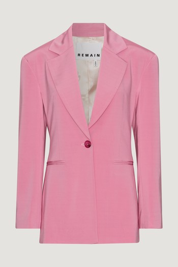 Silky Jersey Boxy Fitted Blazer