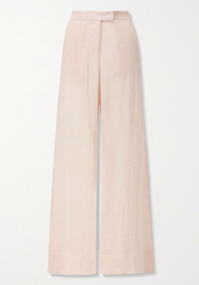 Linen-Gauze Wide-Leg Pants from Lisa Marie Fernandez