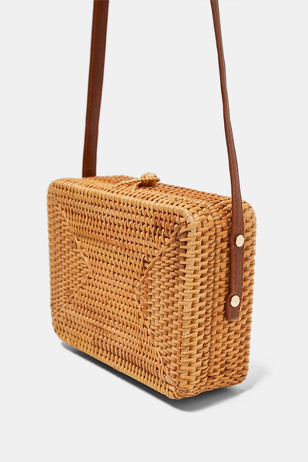 Rattan Minaudiere from Zara