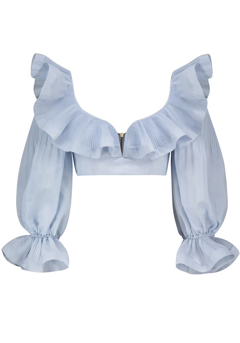 Lovestruck Ruffle-Trimmed Crop Top from Zimmermann