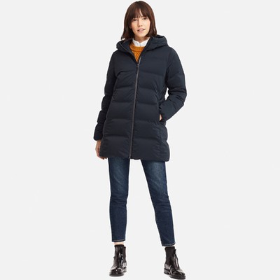 Seamless Down Hooded Short Coat