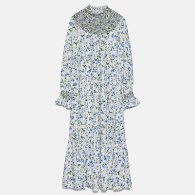 Rustic Printed Dress from Zara