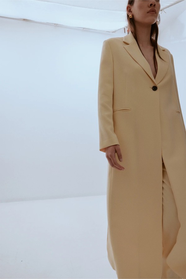 Tuxedo Peach Suiting Coat 