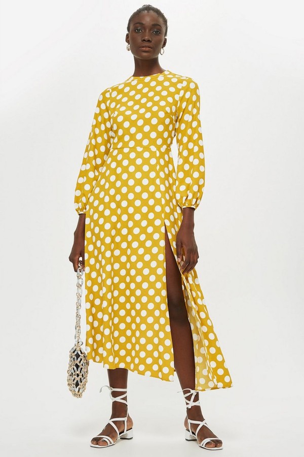 Polka Dot Midi Dress from Topshop