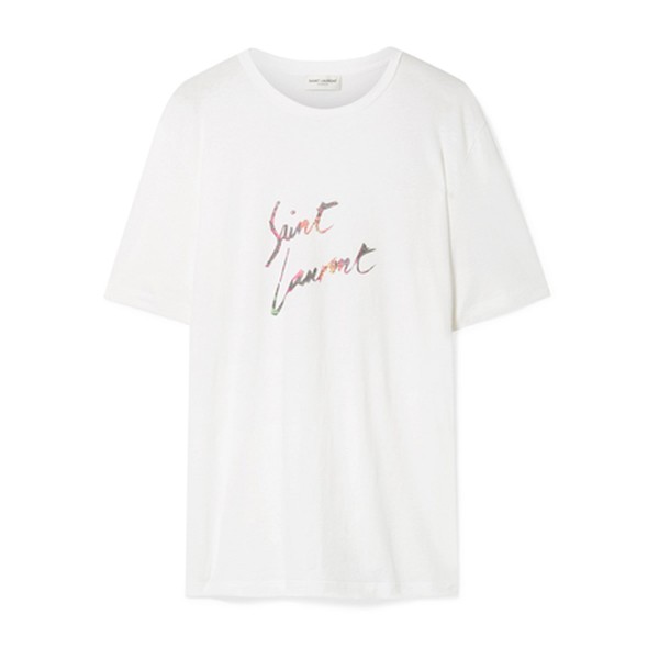 Signature Logo Print T-Shirt from Saint Laurent