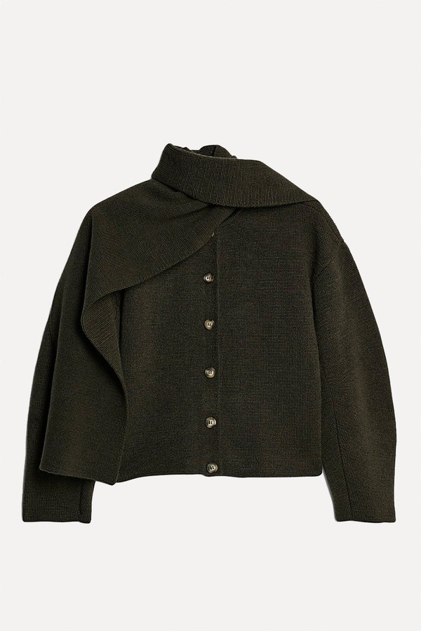 Knitted Wrap Scarf Cardigan from River Island