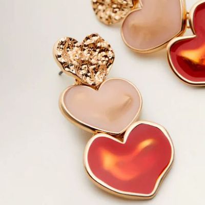 Heart Shape Earrings from Mango
