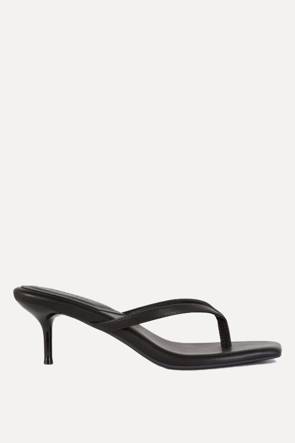 Kitten Heel Toe Post Mules from Primark